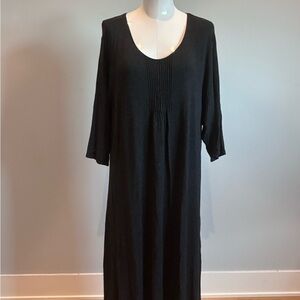 Eileen Fisher Dark Grey Women's Dress 3/4 sleeve. 2XL